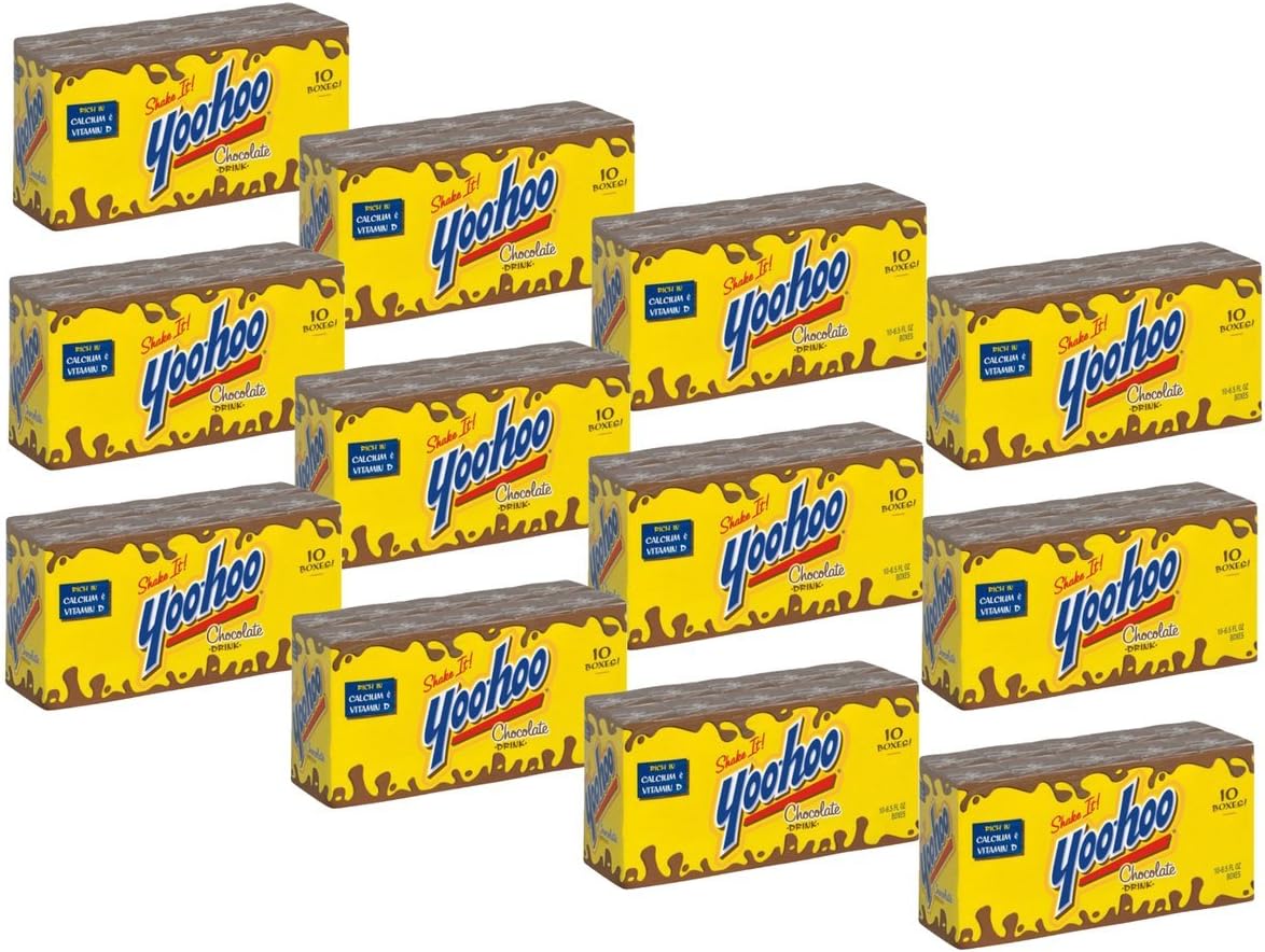 Yoo-hoo Chocolate Drink, 6.5 fl oz boxes, 10 count (Pack of 12)