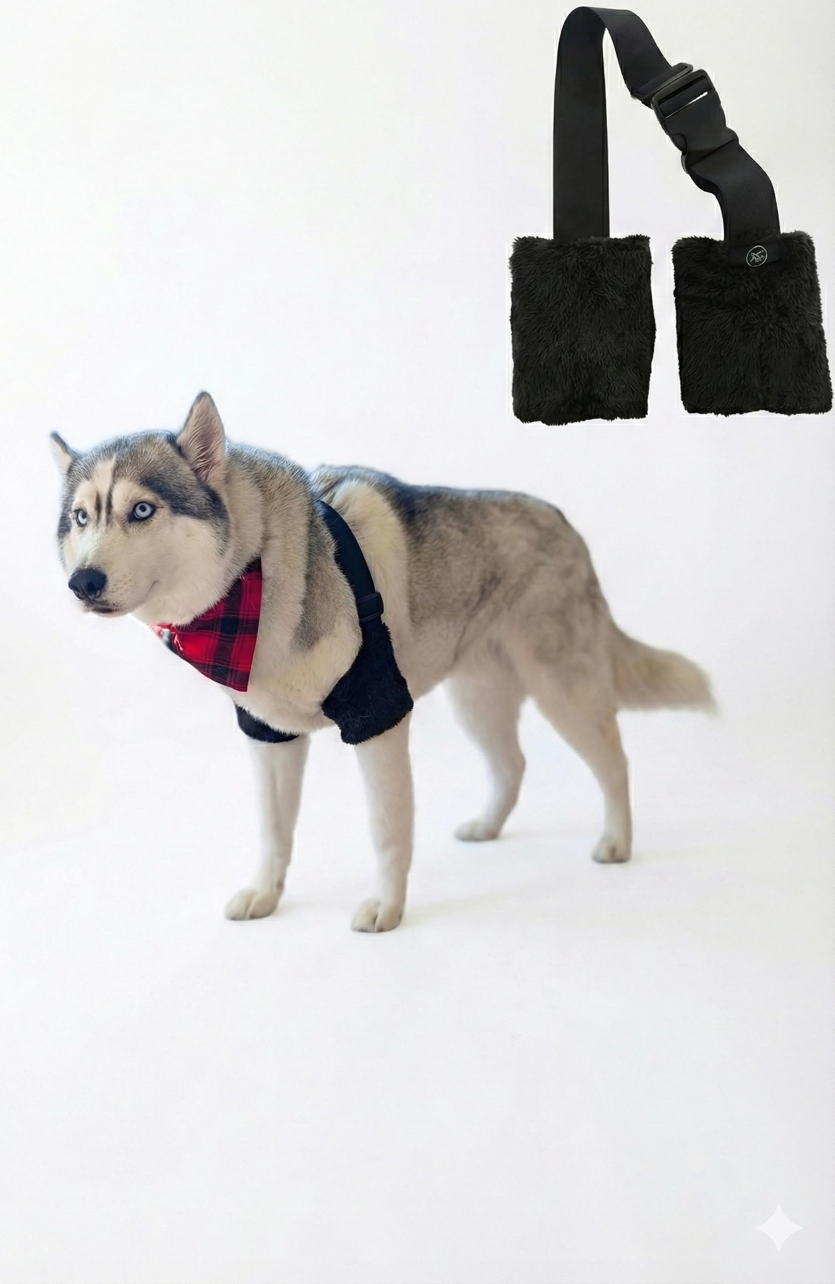 Miller Eclipse Large and XL Dog Reinforced Elbow Pads Elastic Adjustable Hygroma Relief Pressure Sore Cushions Flexible Straps Soft Stretchy Material