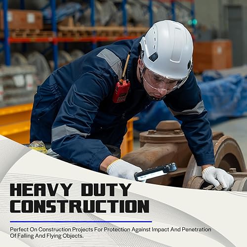 Miniatura 6 de Hard Hats Construction OSHA Safety Helmet with Chin Strap ANSI Z89.1 Approved Vented Hardhat Arborist Tree Construction Work Helmet Casco De