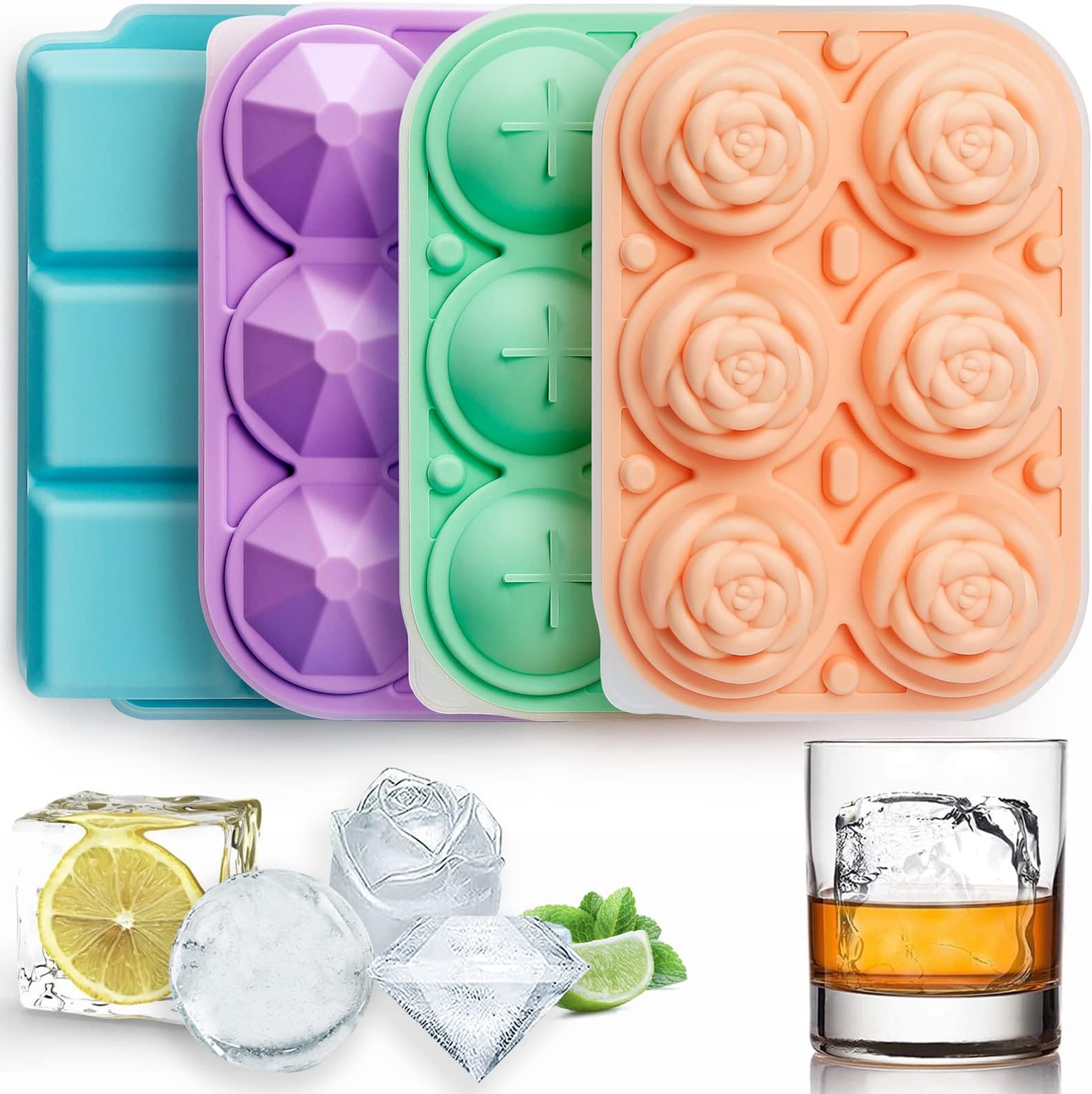 Large Silicone Ice Cube Molds