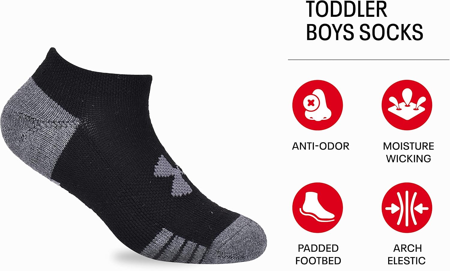 Under Armour boys Multi Pack Low Cut Sock - Image 2