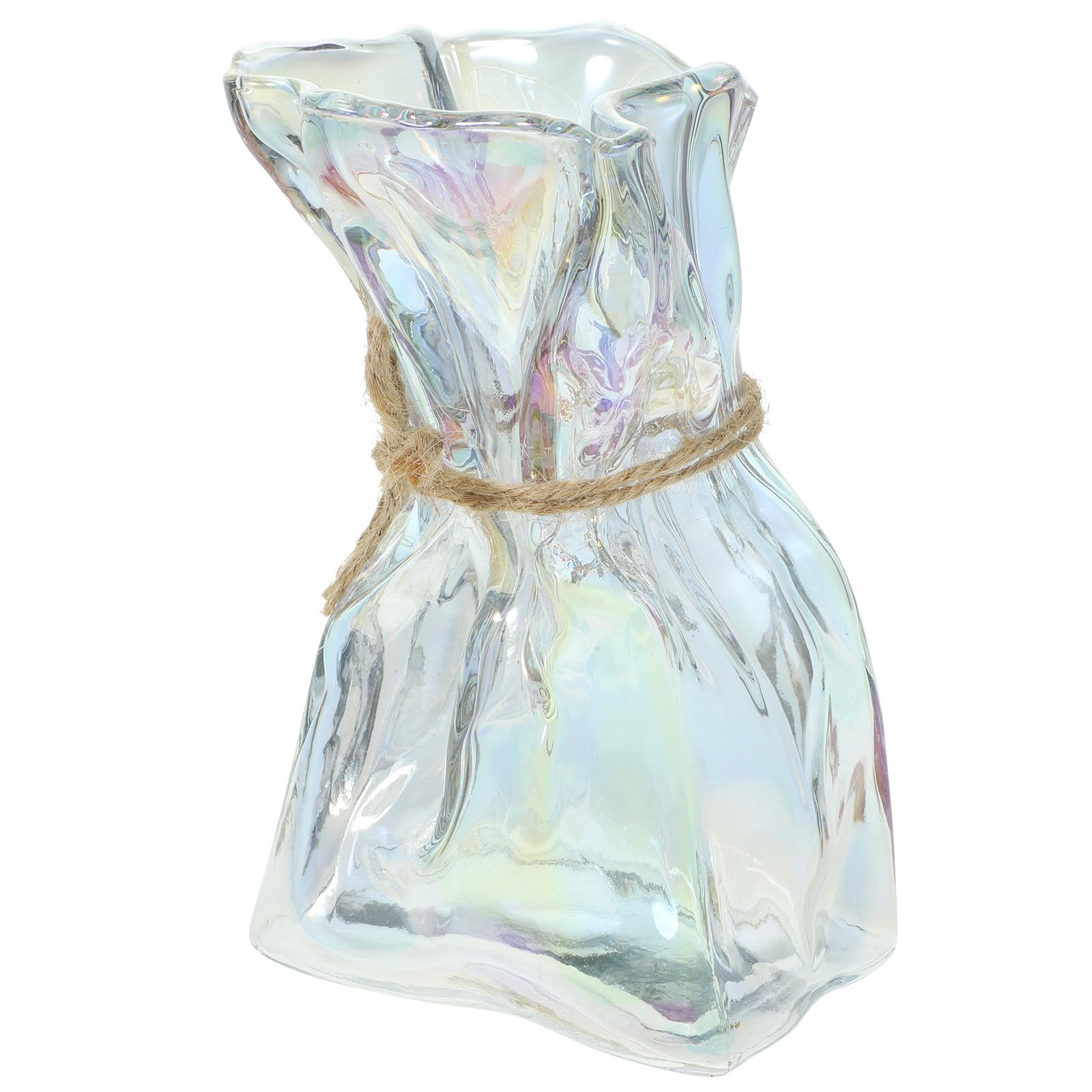Vase en verre moderne de forme irrégulière pour sublimer votre bureau