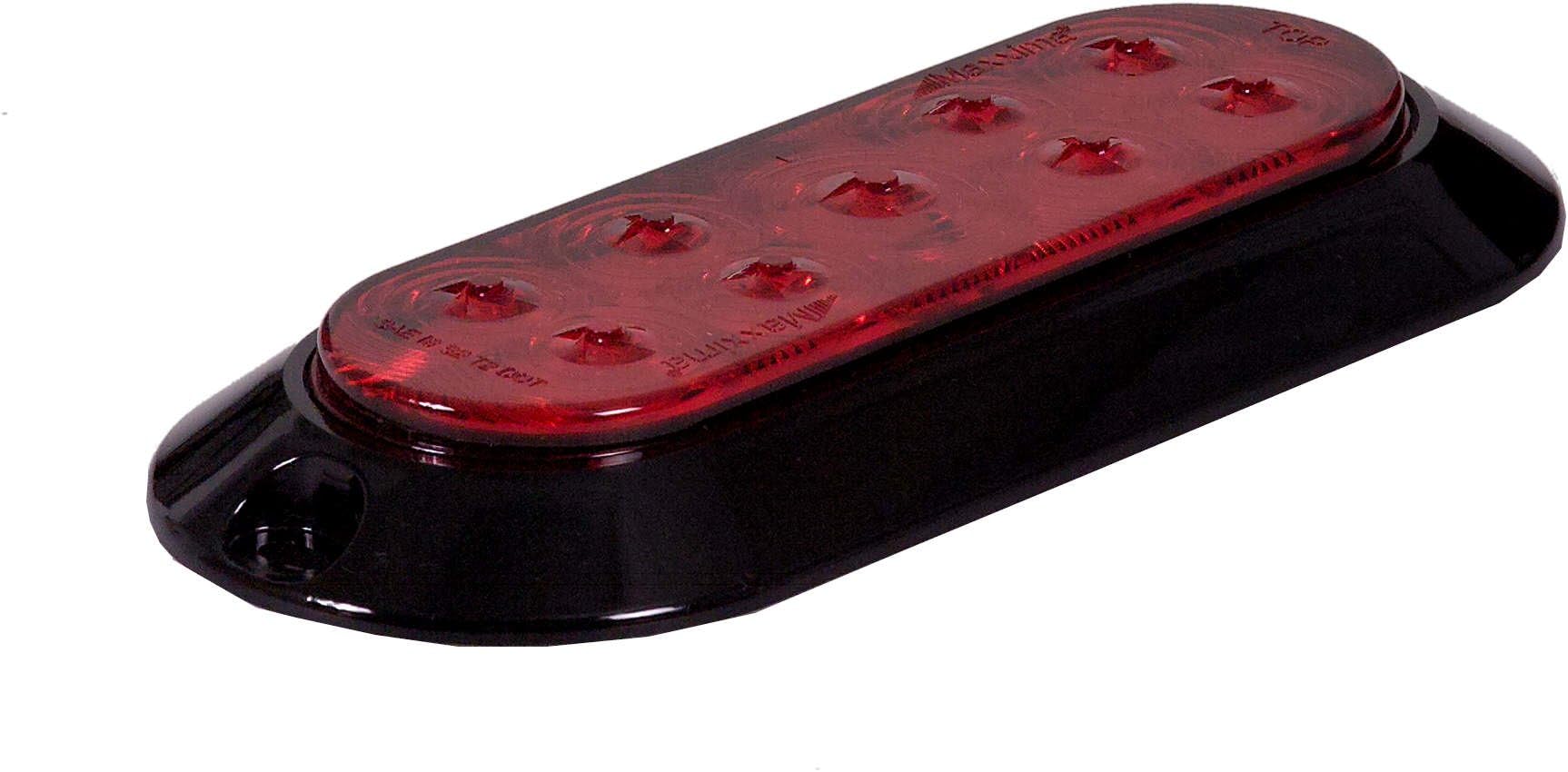 Maxxima M63320R Red LED 6" Oval Surface Mount Stop/Tail/Turn Light