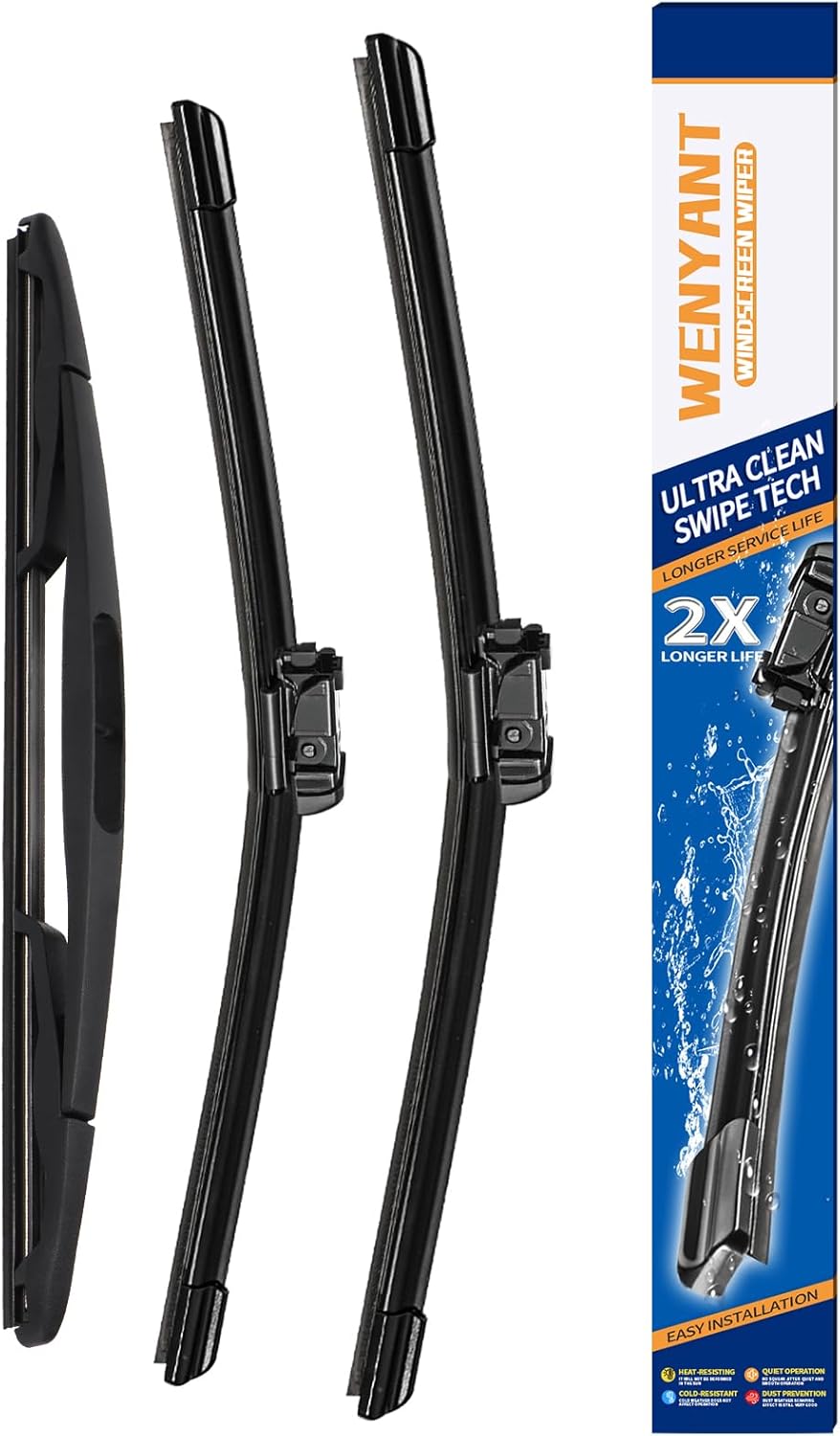 24"/21"/11" Windshield Wipers Compatible with GMC Acadia 2012-2007 Saturn Outlook 2010-2007 Front and Rear Wiper Blades for My Car Original Equipment Automotive Replacement (Set of 3)