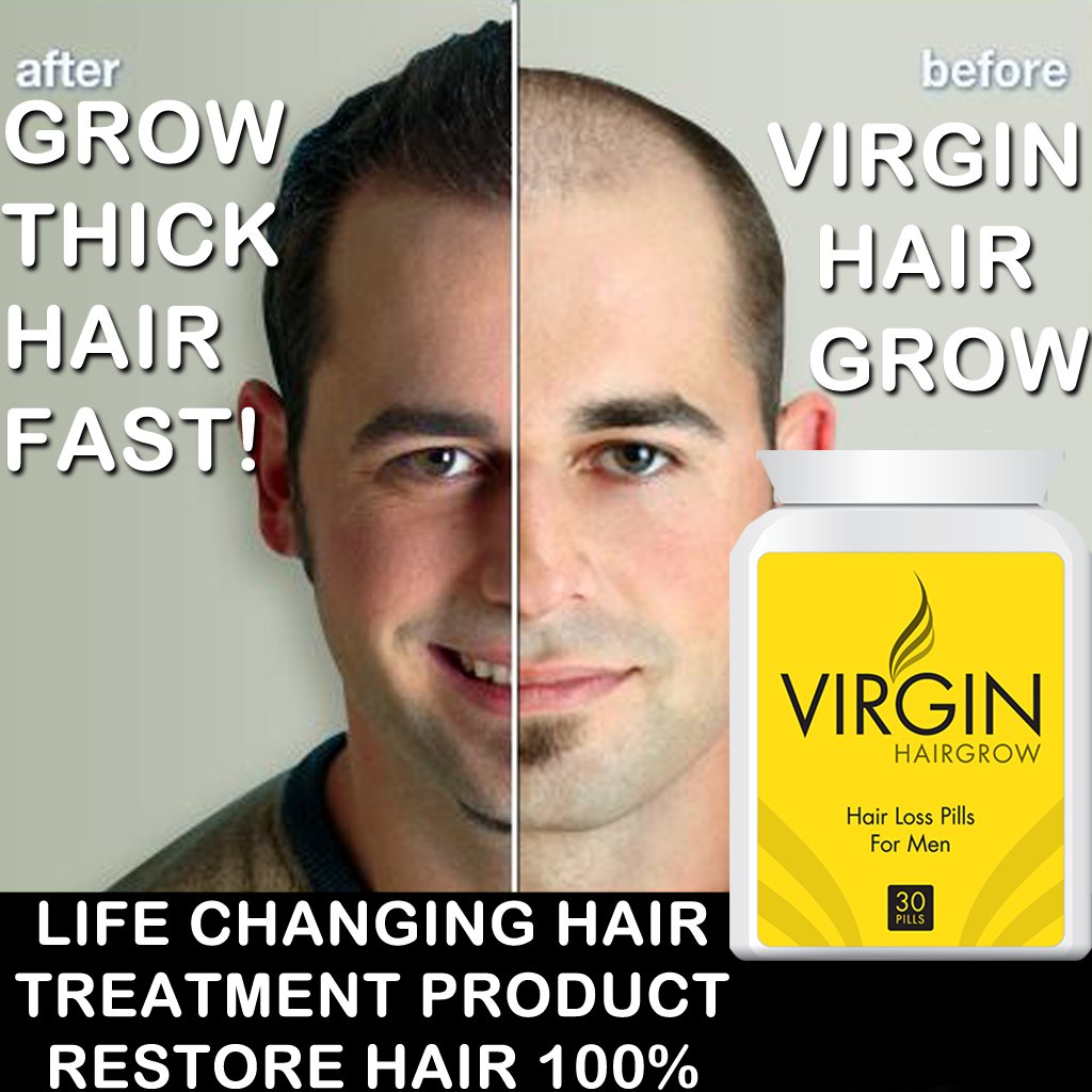Virgin Hairgrow UK's No.1 STOP HAIR LOSS and baldness treatment pill! by Fairtrade Int Co Ltd