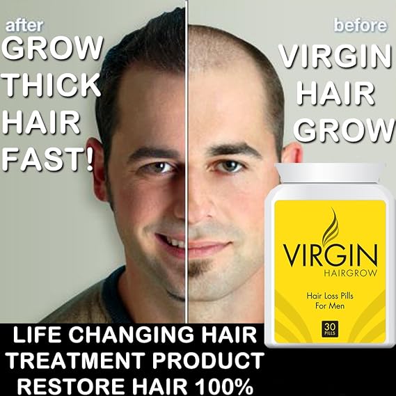 Virgin Hairgrow UK's No.1 STOP HAIR LOSS and baldness treatment pill! by Fairtrade Int Co Ltd