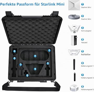 Starlink Mini Bag with Metal Tripod for Accessory Storage