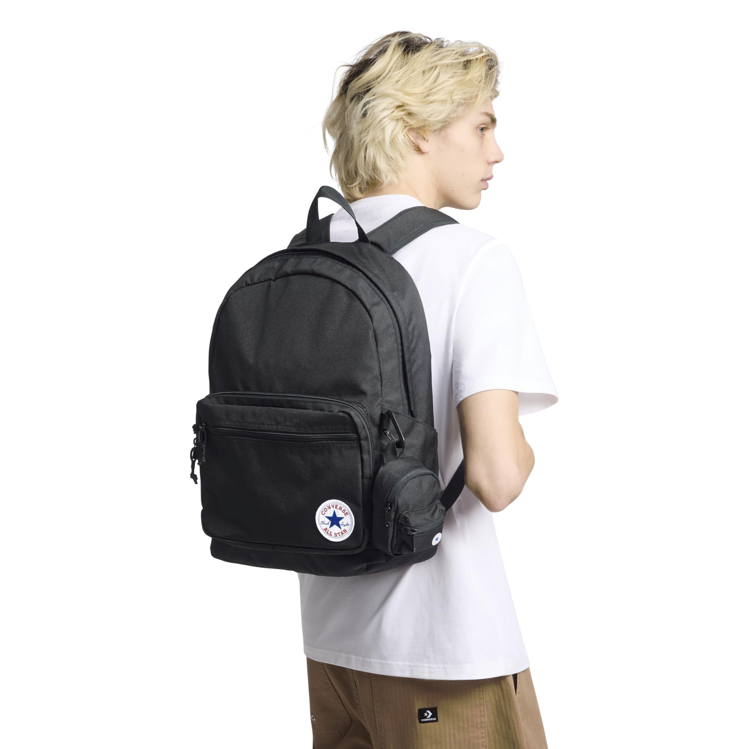 Converse Plecak Go 2 dla dzieci, uniseks, czarny, m