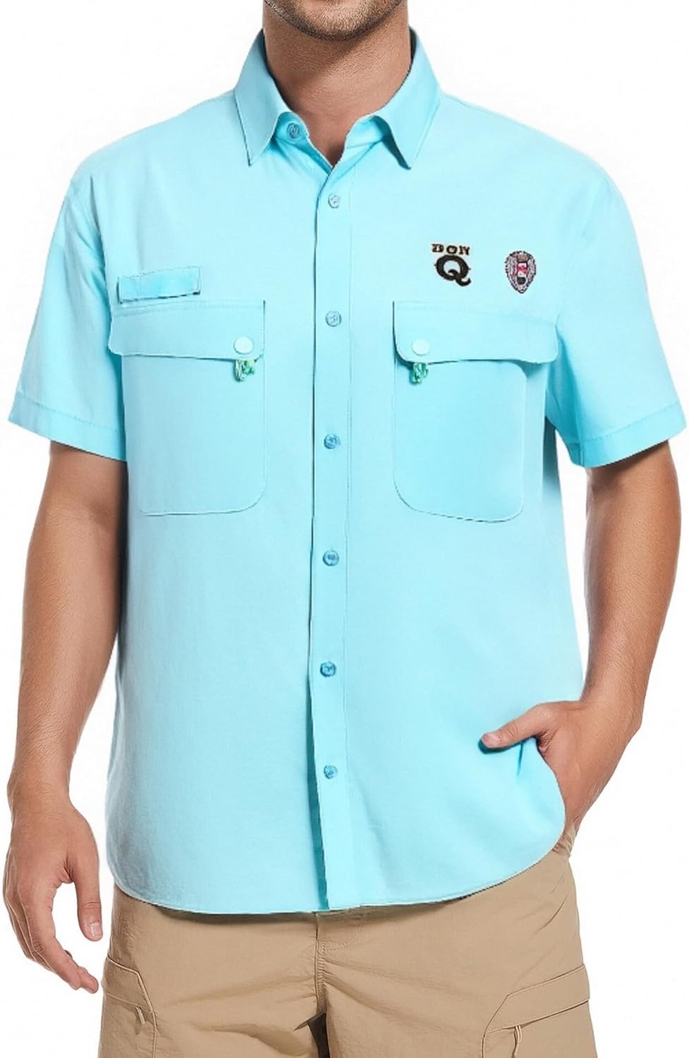 Alex Vando Printed Fishing Shirts Short Sleeve Outdoor Casual Shirt with Mesh Inside - Image 2