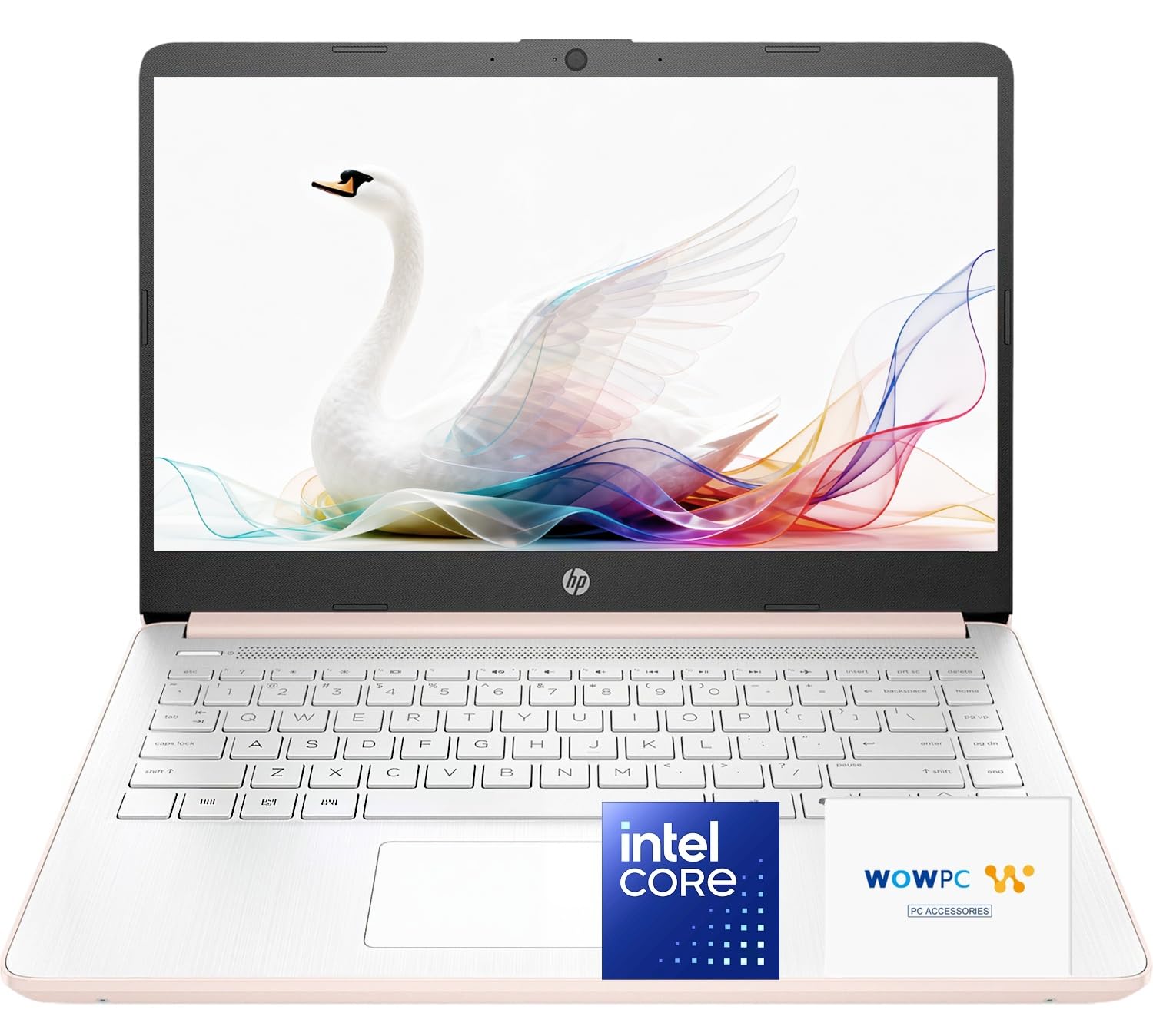 HP Laptop 2026 Student Business, Copilot AI, Office 365, 128GB SSD, Intel N150 Processor, Windows 11, Longtime Battery Life, Portable Size & Lightweight, Rose Gold