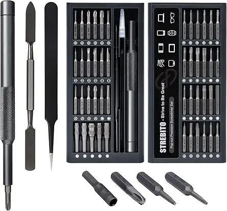 STREBITO Micro Screwdriver Set 50 in 1 Precision...