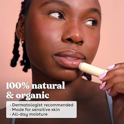Miniatura 3 de eos Bálsamo labial 100% natural y orgánico, menta dulce, recomendado por dermatólogos, cuidado de labios hidratante durante todo el día, hecho para