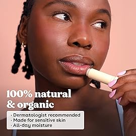 eos 100% Natural & Organic Lip Balm Sticks- Strawberry Sorbet, Vanilla Bean, Sweet Mint & Pomegranate Raspberry, Lip Care Products, 0.14 oz, 4-Pack