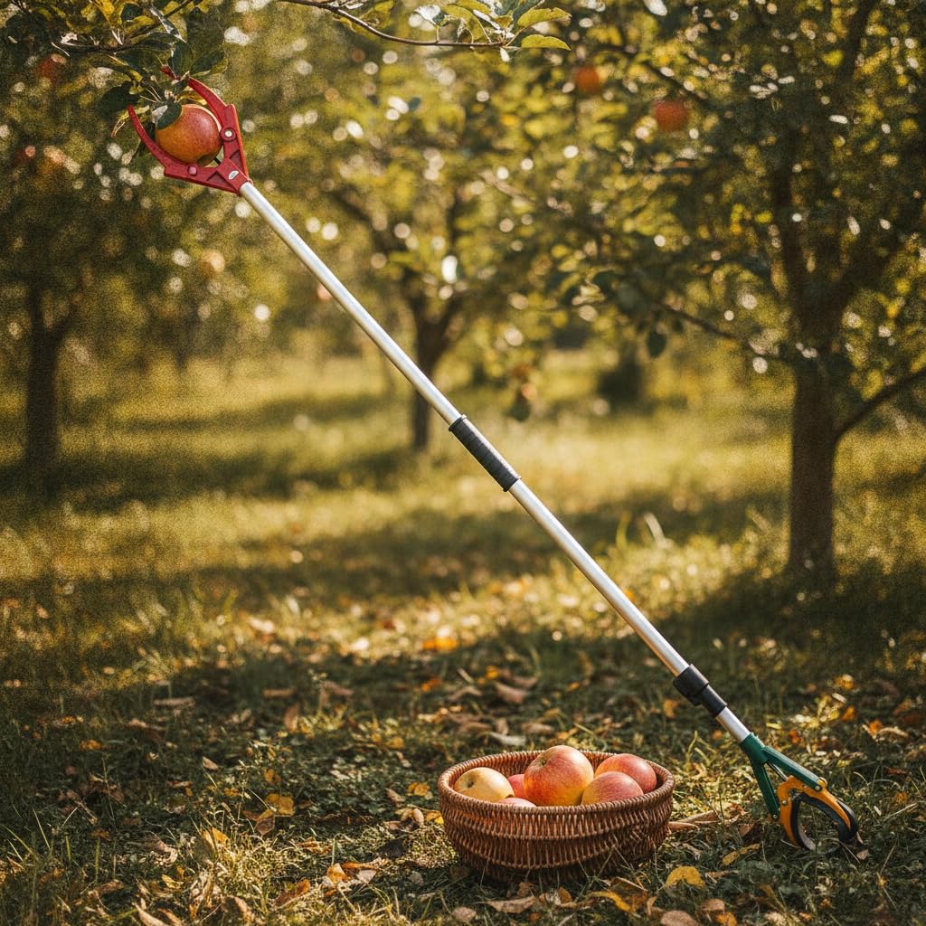 Raccoglifrutta Telescopico a Tre Artigli, 1.5 m singolo