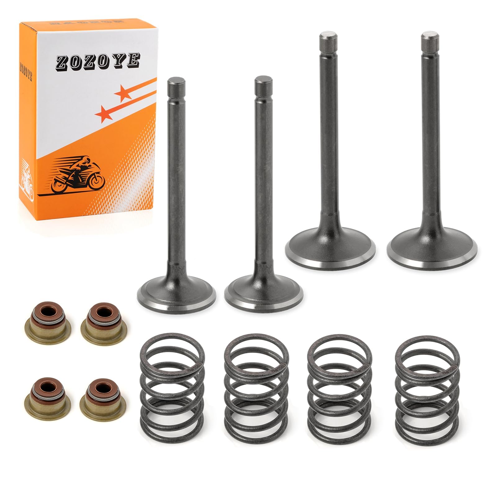 Exhaust &amp; Intake Valve &amp; Seals For EZGO 4 Cycle Gas Golf Cart MCI 2003-2008