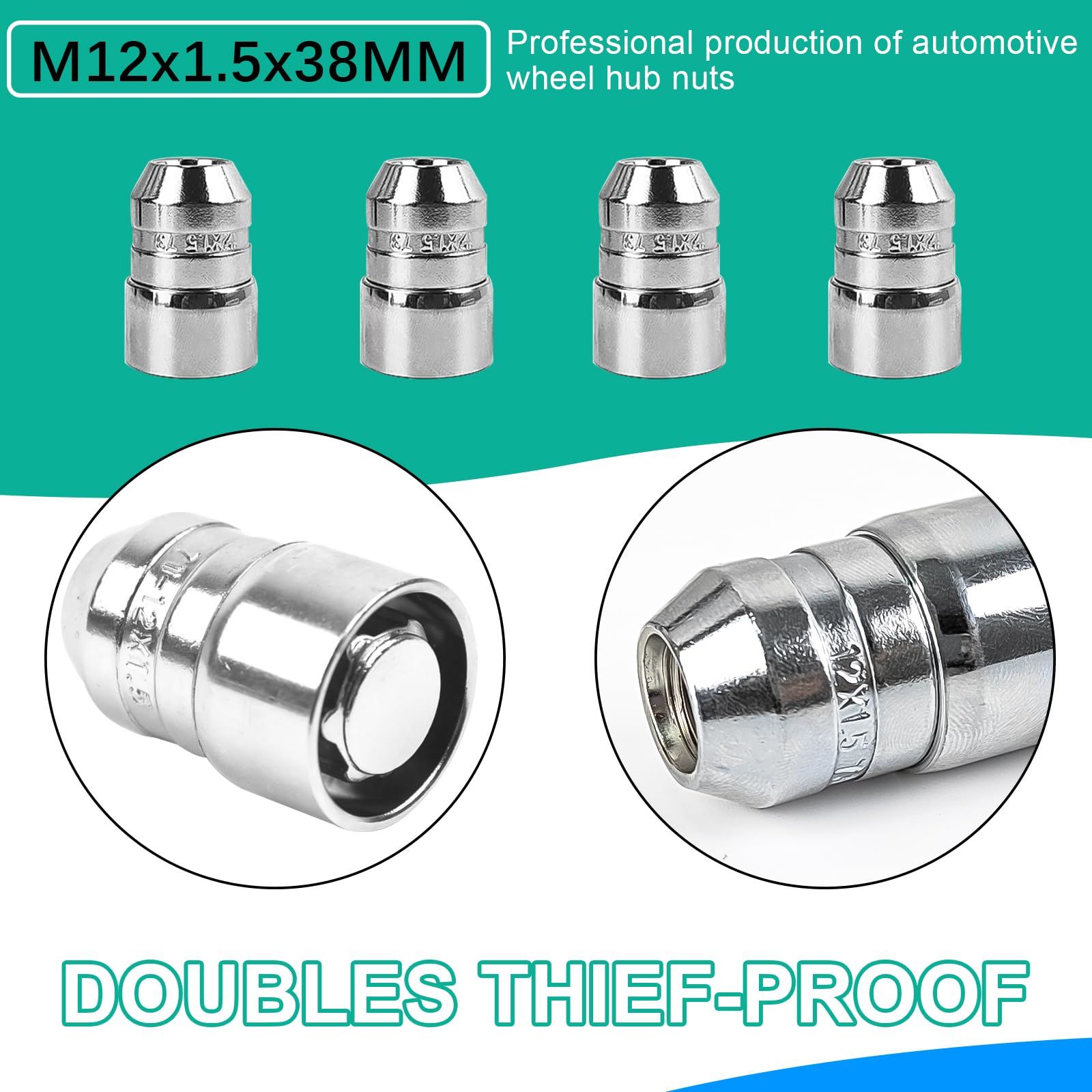 あーめ Amazon.com: ZPSNDP Chrome Cone Seat Wheel Locks Lug Nuts