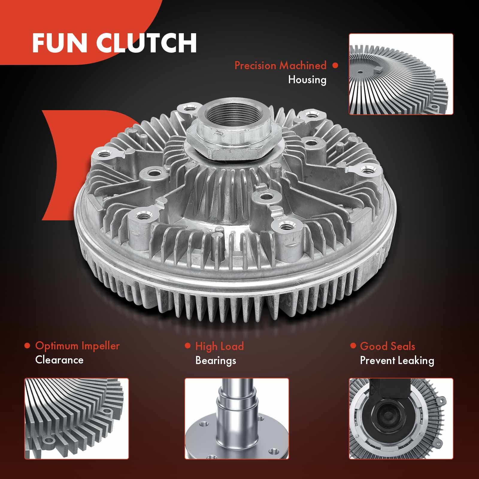 TOPAZ 2716 Engine Cooling Thermal Fan Clutch For 1987-1996