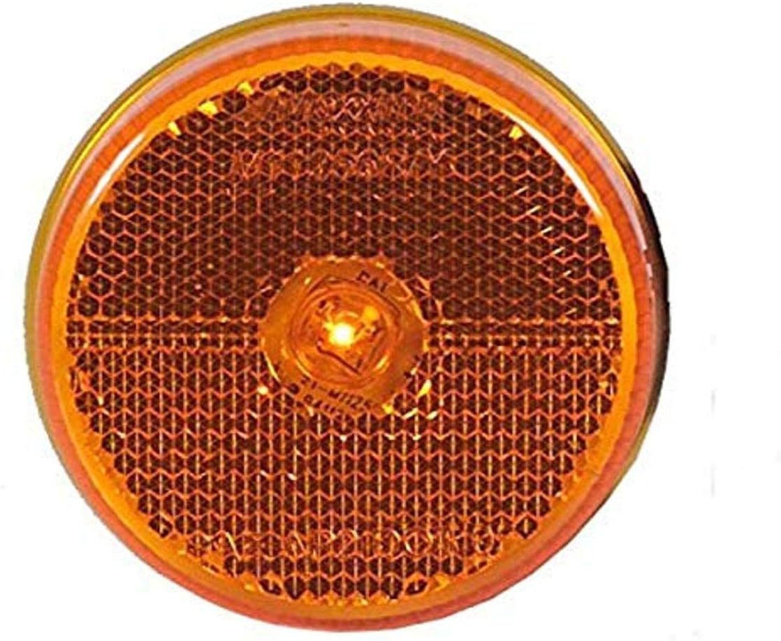 Maxxima M11256R Red 2-1/2" Round LED Reflectorized Clearance Marker Light
