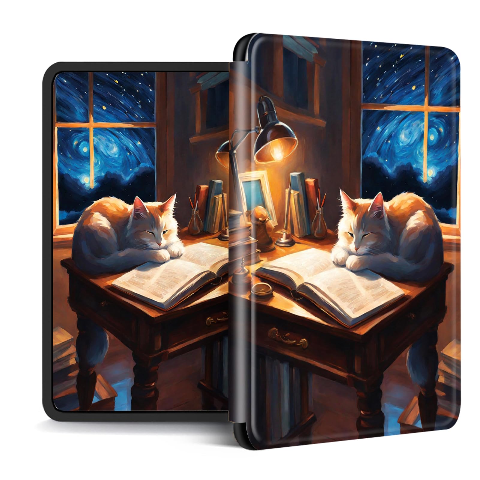 Custodia In Pelle Con Chiusura Magnetica Per Kindle Paperwhite 11ª Gen 2021 – Risveglio/sonno Automatico, Design Astratto