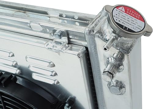 Miniatura 258 de Radiador de aluminio AA5052 de 3 filas compatible con Dodge Ram 2009-2021 1500 2500 3500 4000 V6 V8 Pickup AT/MT 3 filas,1 fila,Ventilador