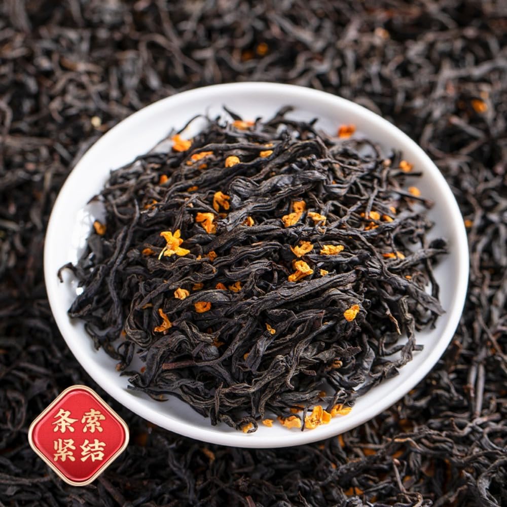 Té Negro Clásico con Osmanthus 500g, Aroma Intenso, Té de Hojas Sueltas