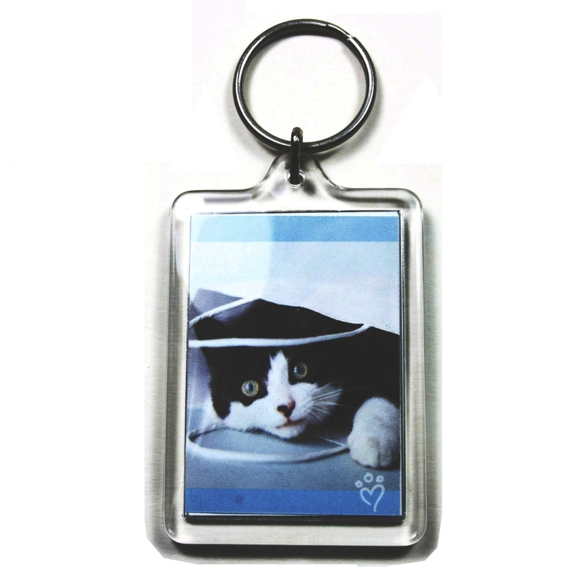 8 Portachiavi Portafoto In Acrilico Trasparente Con Inserti Da 3,2x4,6cm - Regalo Personalizzabile Per Foto Di Famiglia O Amici