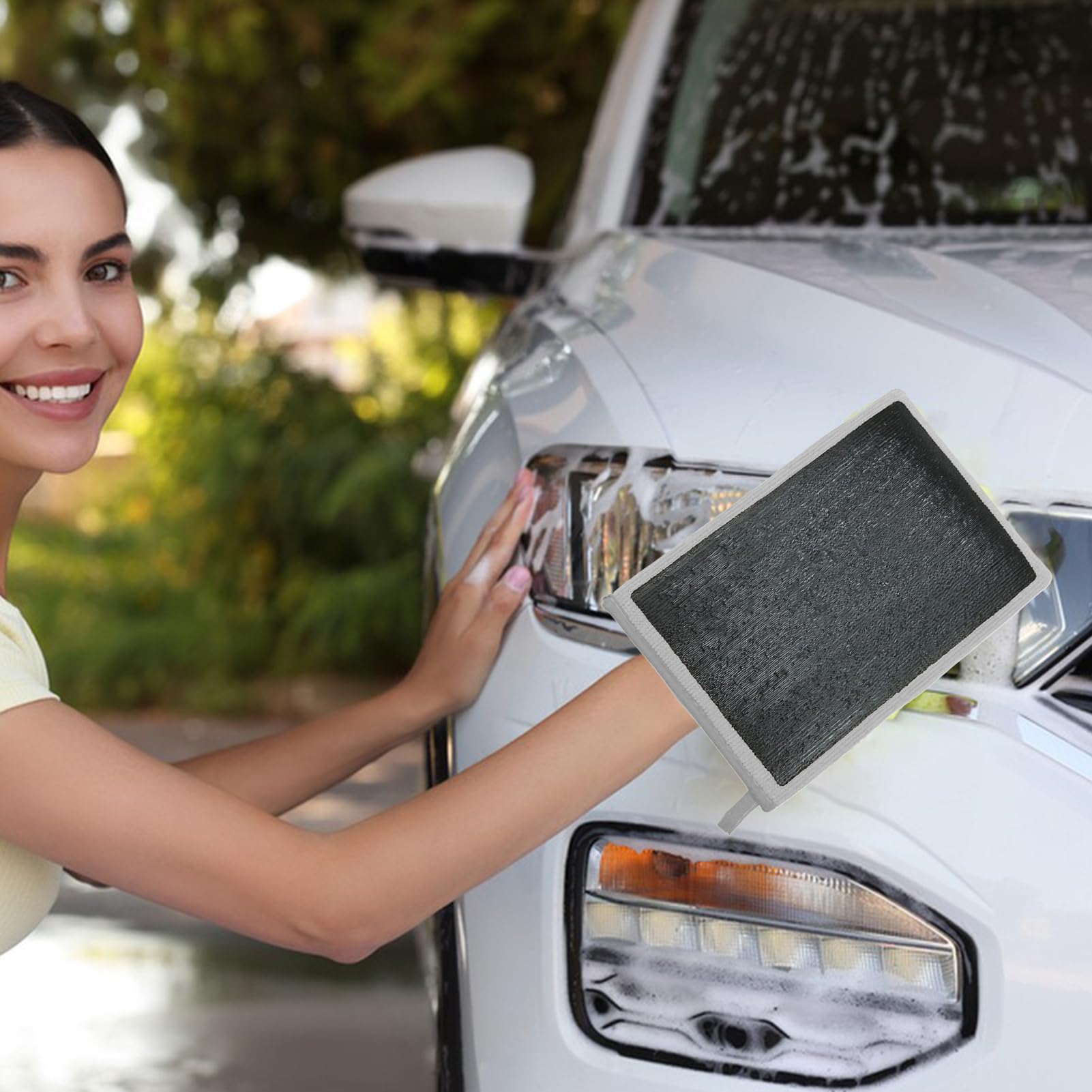 Clay Bar Mitt - Microfiber Clay Bar | Portable Auto Detailing Mit | Reusable Cleaning Gloves,Professional Detailing Equipment,Vehicle Cleaning Tool for Daily Car Maintenance