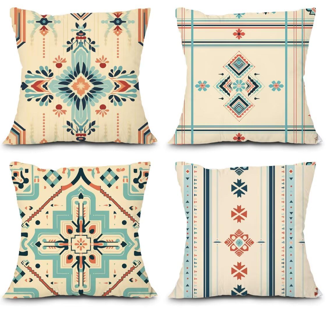 Housse de coussin imperméable 30x30 double face fermeture éclair