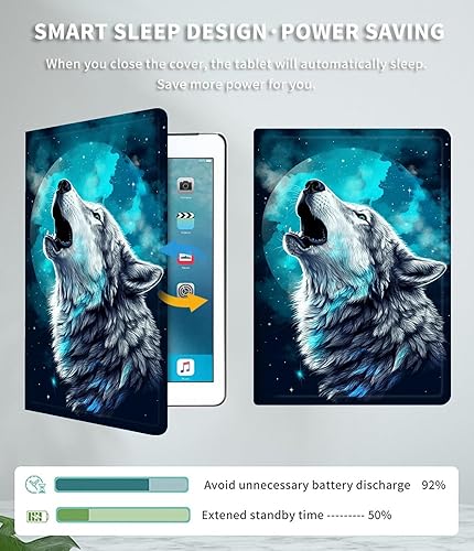 Vista 196 de Funda para Kindle de 6 pulgadas (11.ª generación, versión 2024/2022) delgada de piel sintética, ajustable, multiángulo, Smart Shell con función