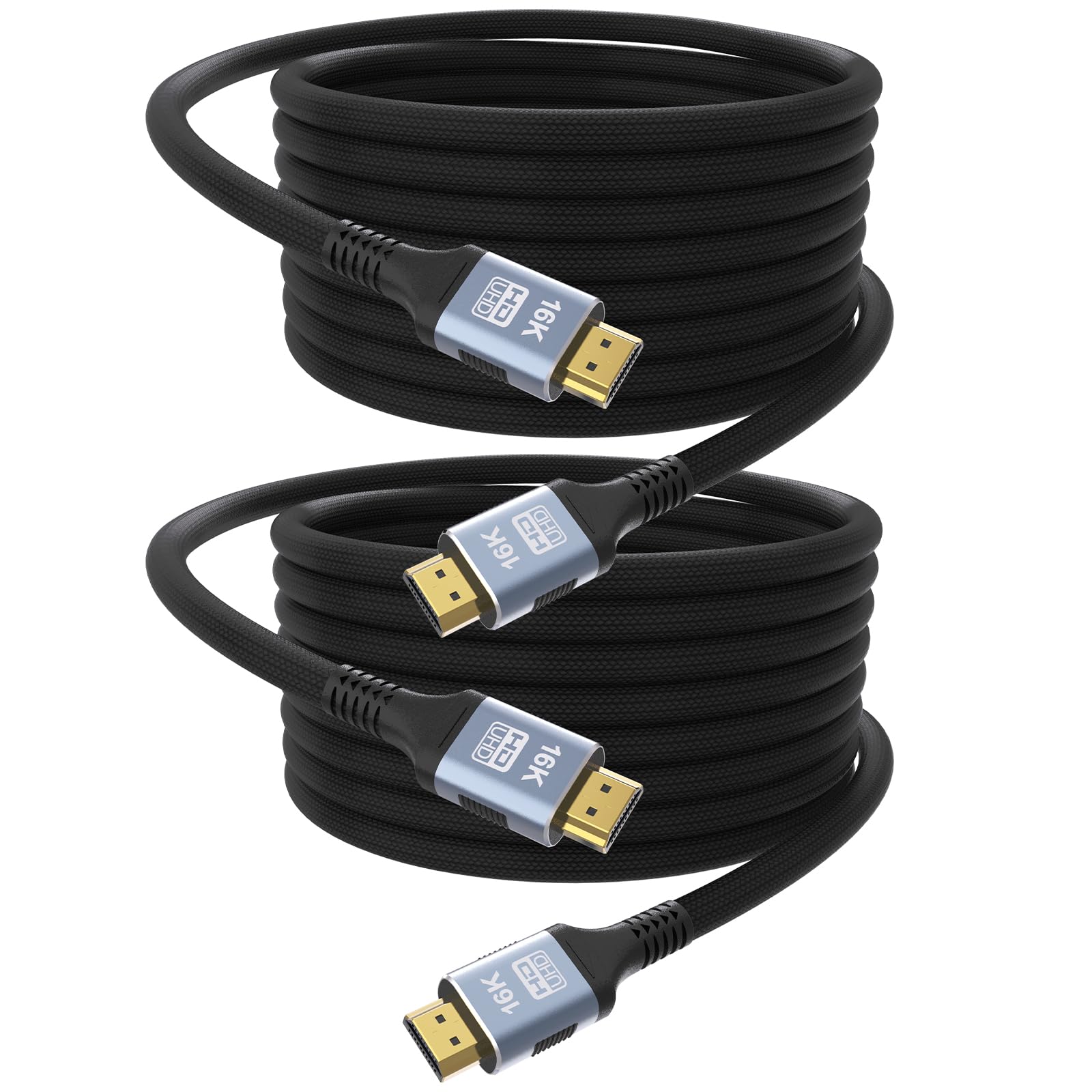CAKOBLE hdmi kabel 2.2 3m, [2 Stück 3m] 96Gbps Ultra-High-Speed, 16K,12K/10K, 8K, 4K@120Hz@240Hz@480Hz, eARC, HDR10+, Dolby,hdcp 2.2 hdmi kabel, für hdmi 2.1 kabel PS5, Xbox, Soundbar, Fire TV, HDTV