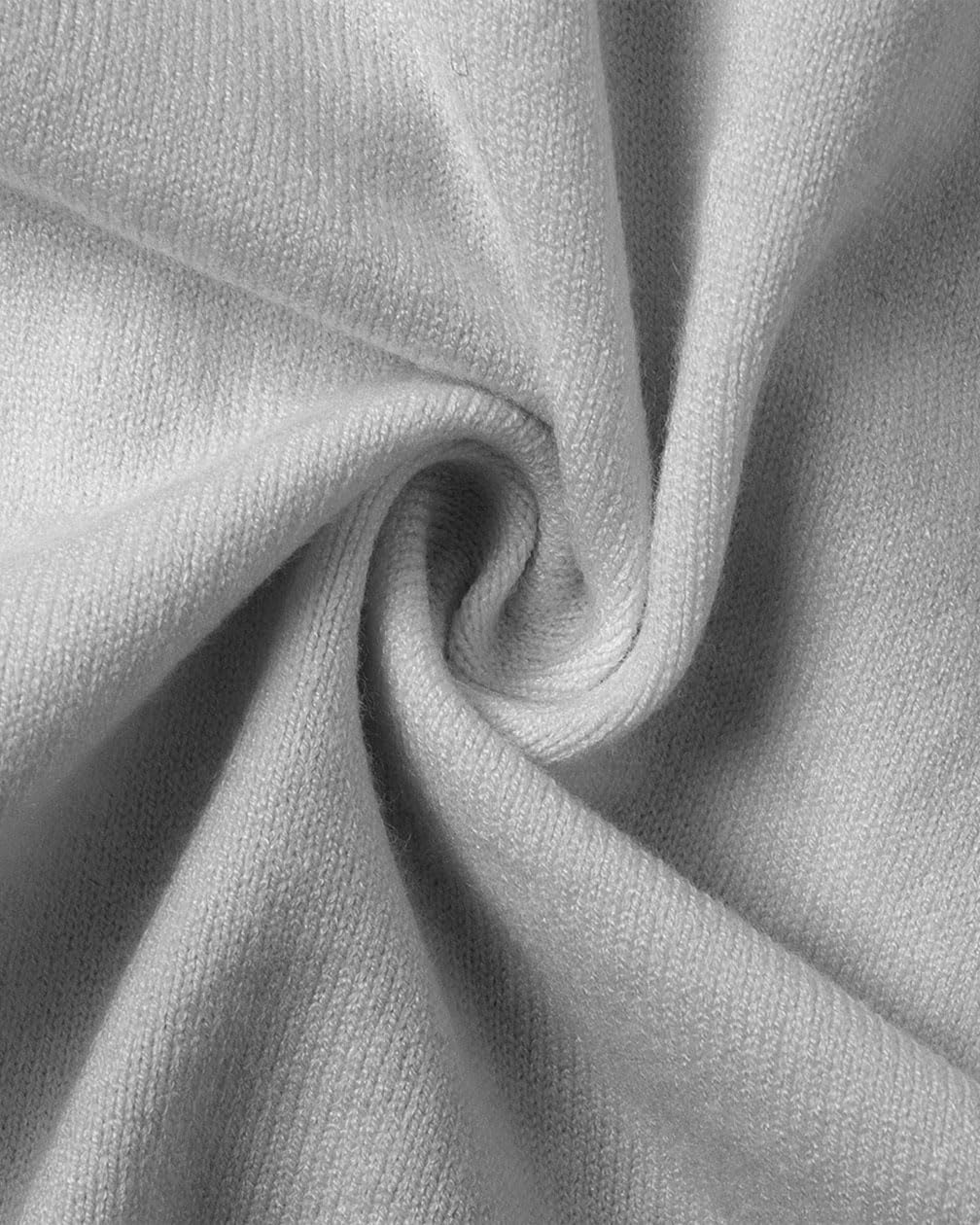 Women Button Down Long Sleeve Ribbed Knit Cropped Cardigans Y2k Solid Crew Neck Slim Fit Crop Cardigan Sweater - Image 5