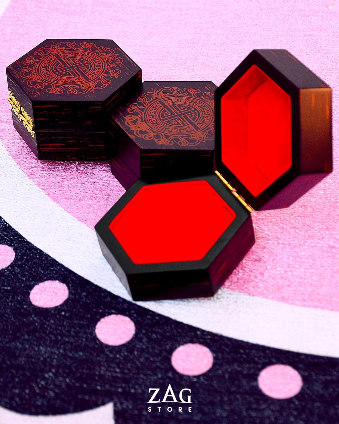 ZAG STORE - Miraculous Ladybug - Wooden Miraculous Box, black,red