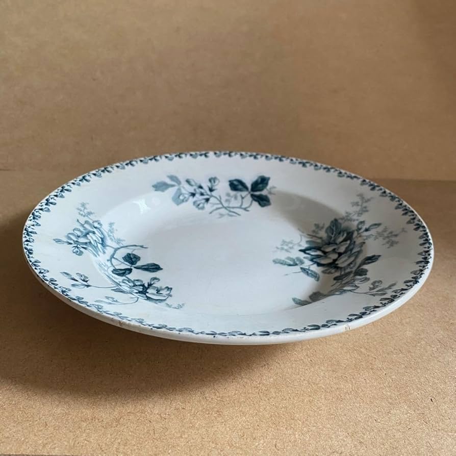 44 フランス　アンティーク　皿　サンタマン　「アカシア」　23.5センチ 44 フランス アンティーク 皿 サンタマン 「アカシア」 23.5