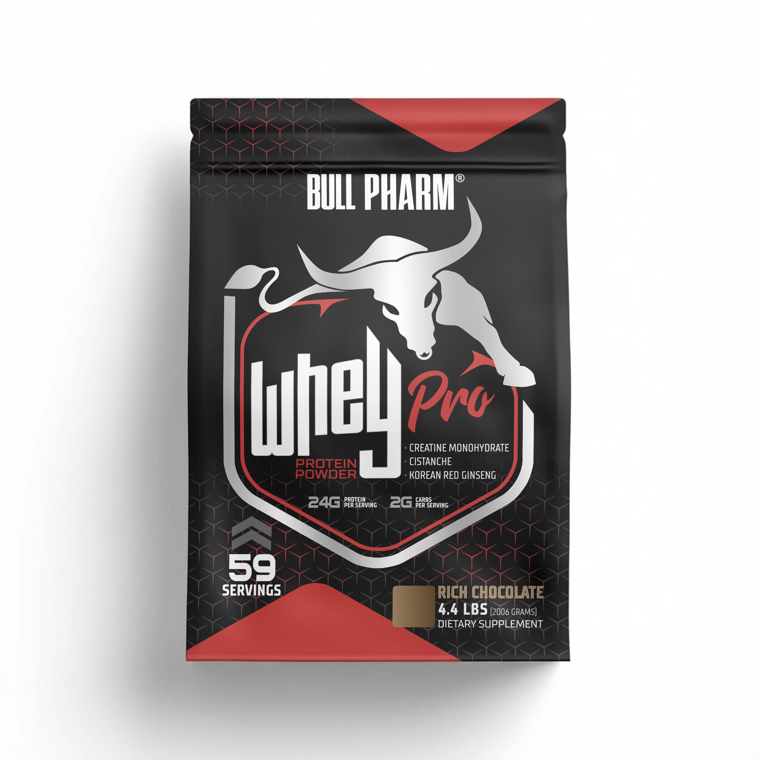 Whey Protein PRO | Lean Muscle | Recovery | Performance | with Creatine, Cistanche and Korean red Ginseng | 24 grams protein per scoop (RIch Chocolate)-image-32