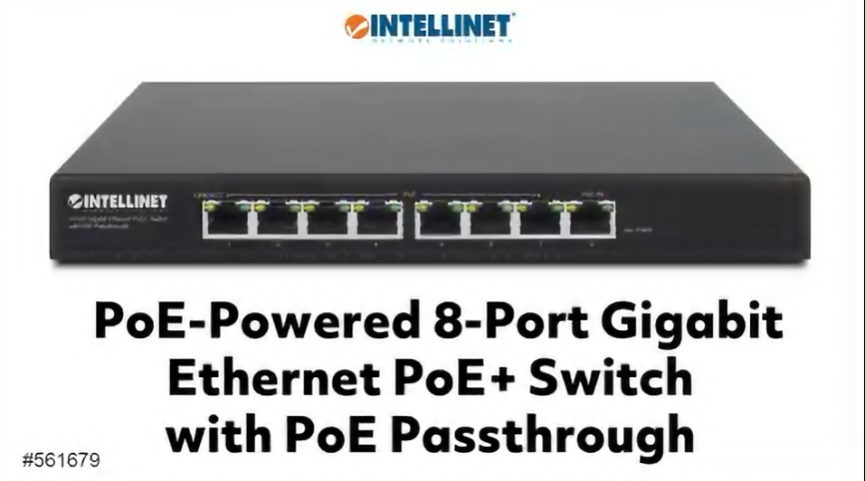 Amazon.com: Intellinet PoE-Powered 8 Port Gigabit Switch with PoE