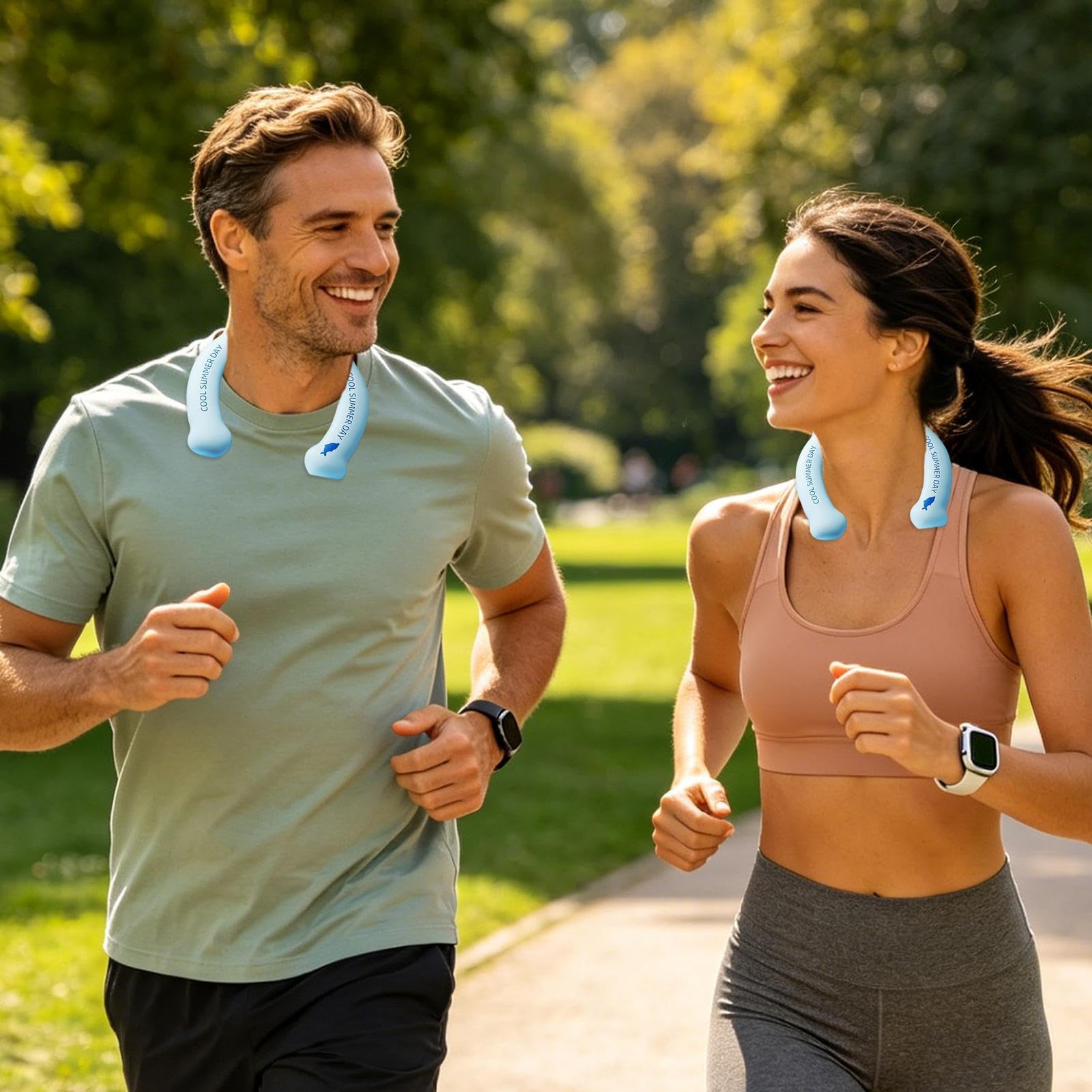Tubo di raffreddamento per collo, riutilizzabile, per esterni, per ciclismo, corridore, escursionisti, golfisti, , agricoltori, giardinaggio, campeggio, escursionismo, ciclismo, pesca, pendolari