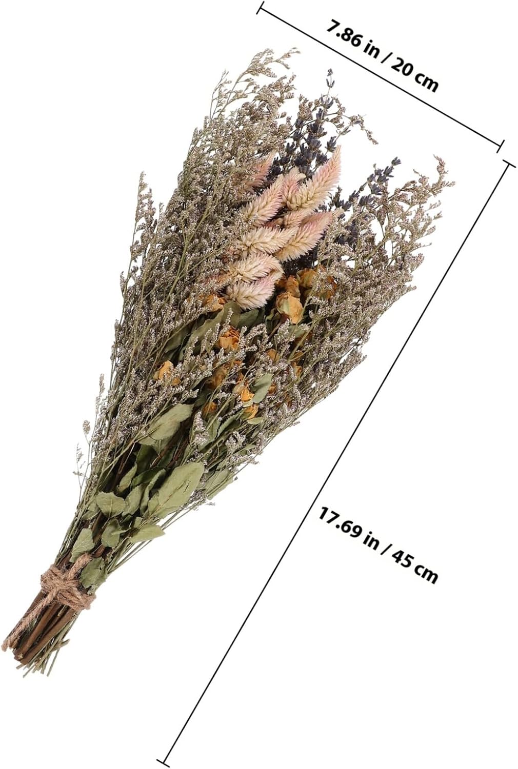 Mipcase Dried Floral Bouquet with Natural Preserved Flowers, DIY Vase Filling Material for Home Décor and Wedding Centerpieces