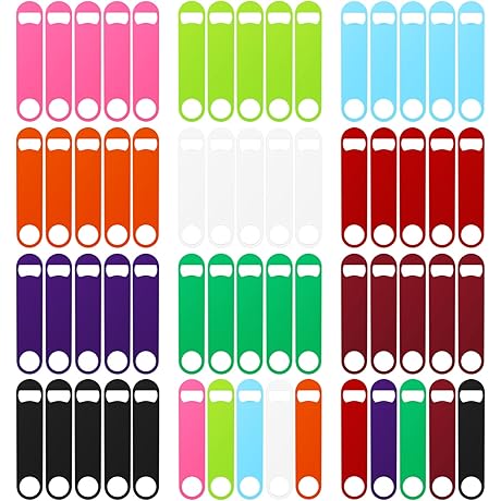 50 Pieces Bottle Opener Bulk 7 Inch Stainless Steel