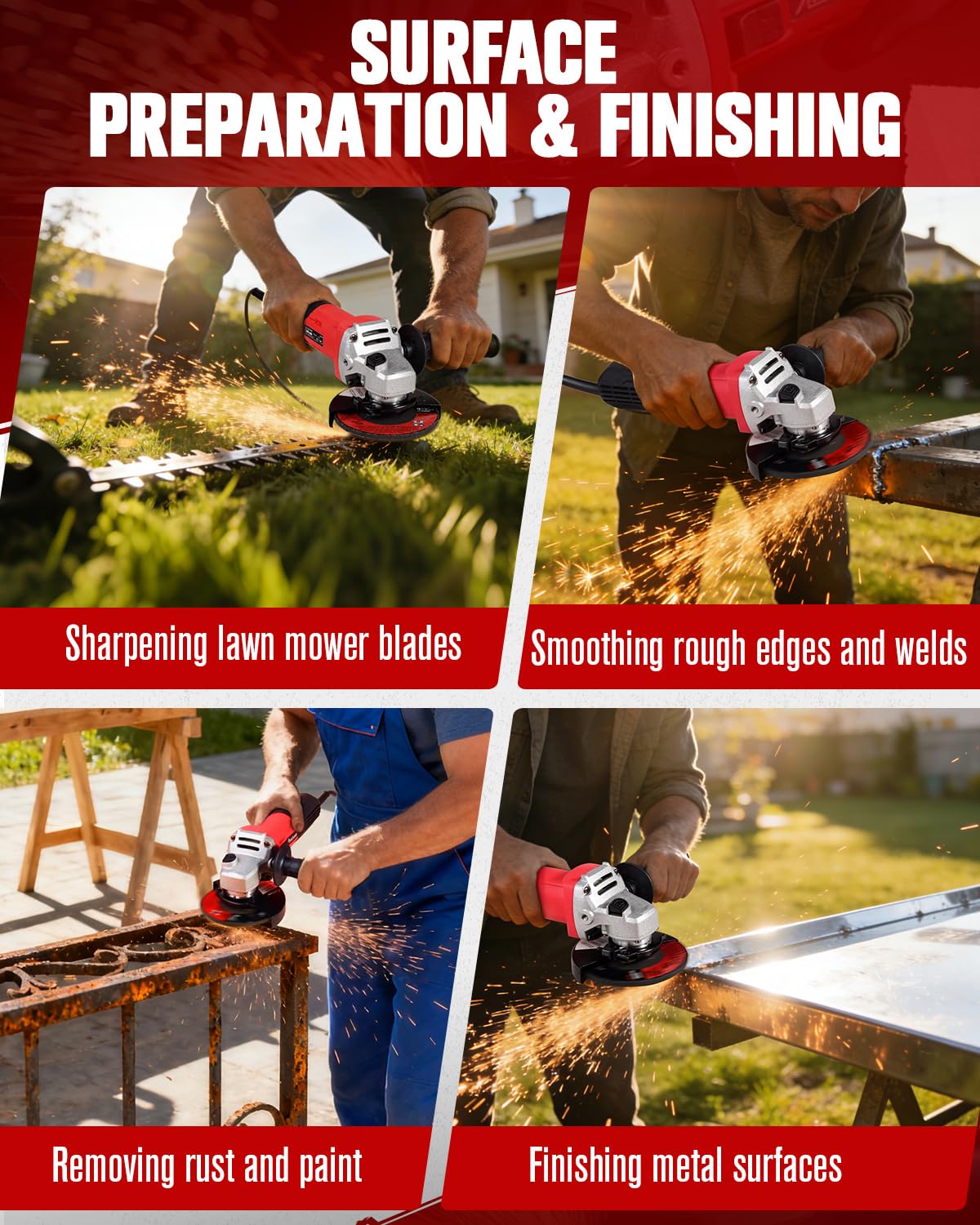 AVID POWER Angle Grinder - Cutting & Grinding -4