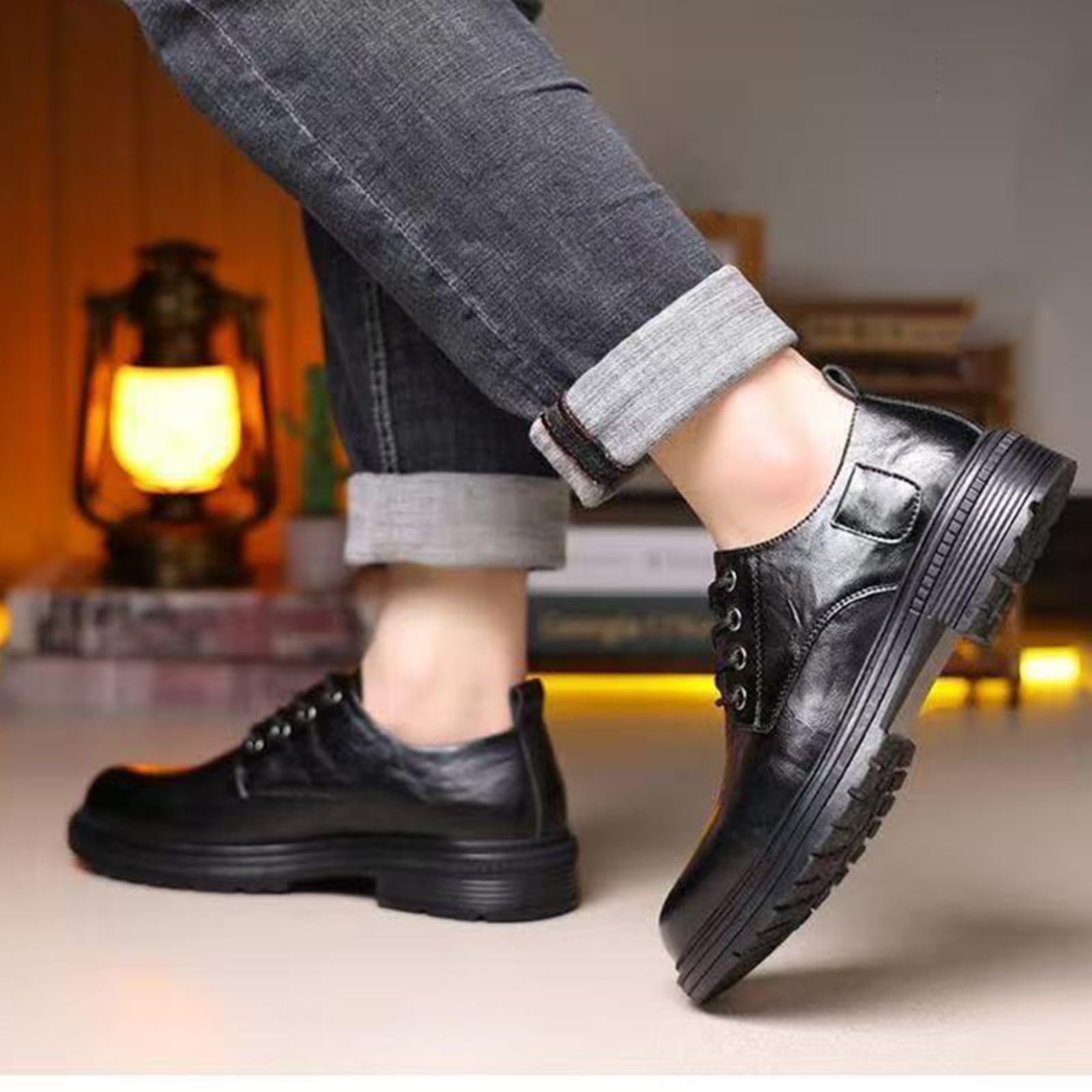 Uomo Scarpe da Formale Scarpe da Sera | antiscivolo, traspirante, Punta Tonda, classico, Nozze, Commerciale, Sposa