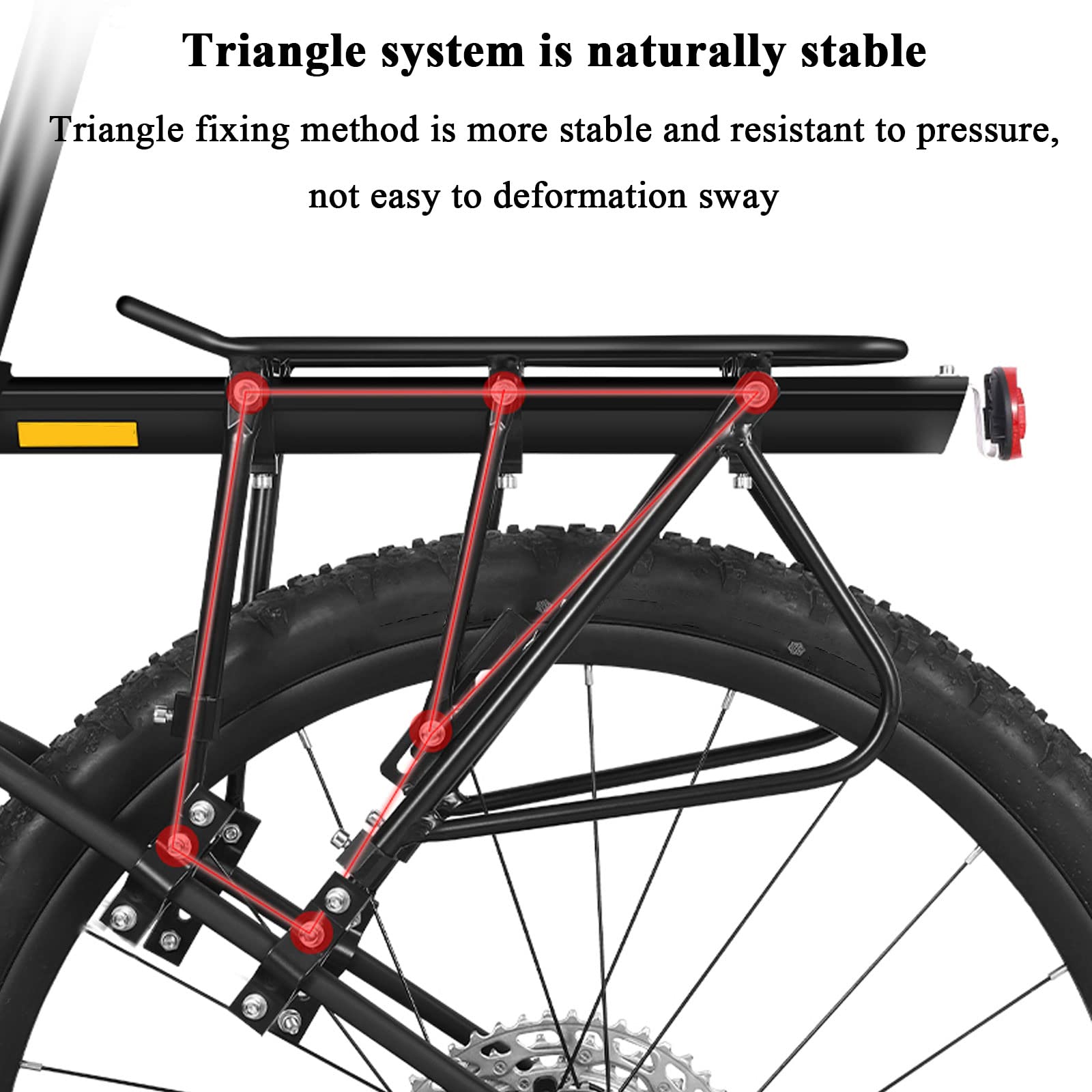 Portapacchi Mtb Portapacchi Posteriore Per Bici YUNNUO - Capacità 60kg, Per Mountain Bike E Bici Da Strada Portapacchi Mountain Bike - Foto 4