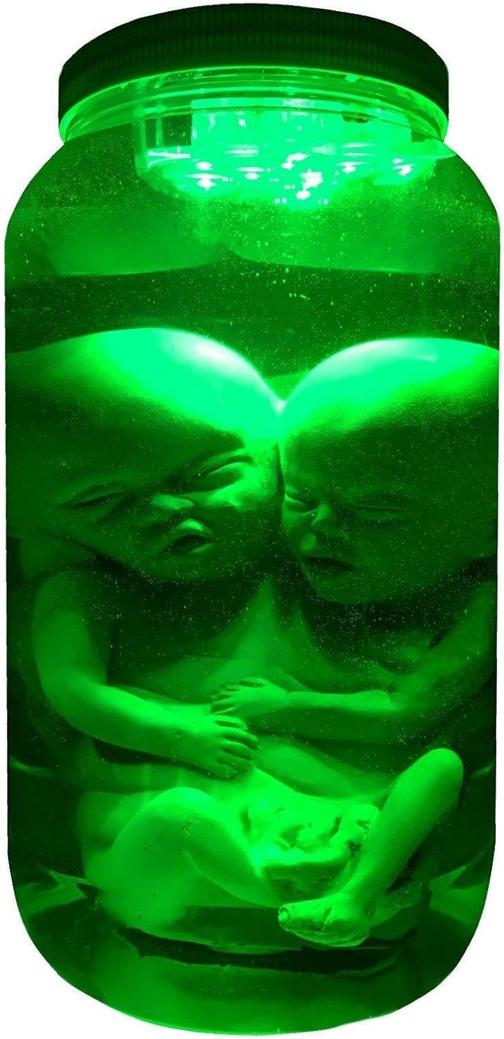 Siamese Twin Conjoined Fetus Latex Baby Fetal Pickled Punk Prop image 4