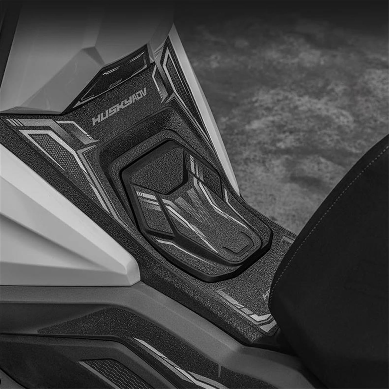 Paraserbatoio Adesivo Per Moto, Protezione Laterale Per Serbatoio Carburante Per SYM HUSKY ADV 300, Adesivi Per Protezione Serbatoio Carburante. Tank Pad Adesivo(Colore 1)