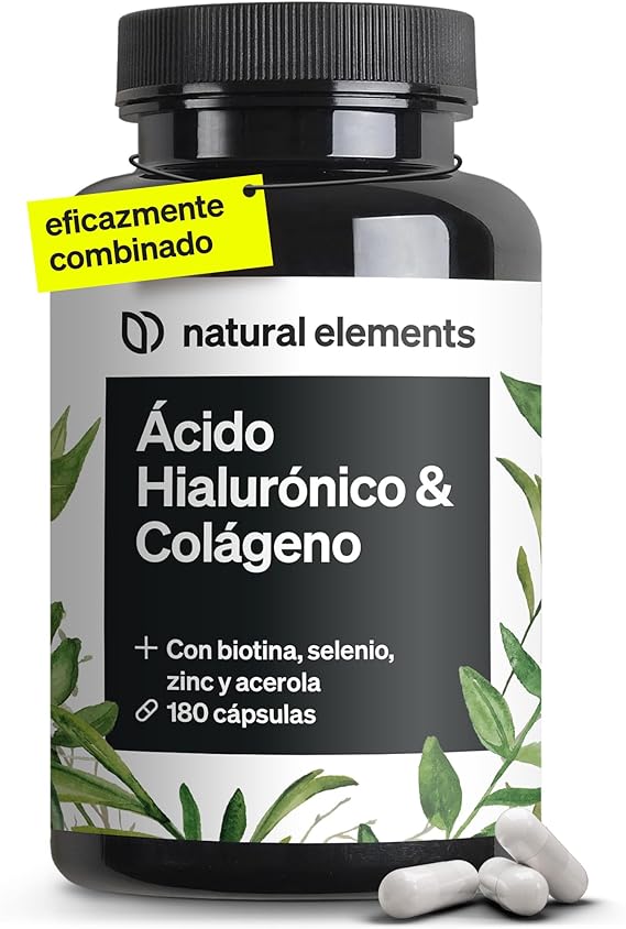 Ácido hialurónico mercadona: 4 propiedades dermatológicas Colágeno + Ácido Hialurónico- Natural elements