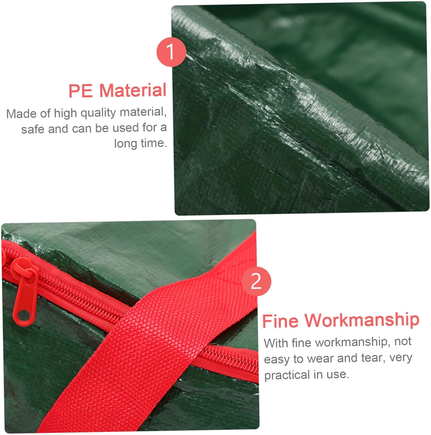 1pc Christmas Wreath Storage Bag Premium Round Storage Bag for Wreaths Pe Material Easy to Carry for Holiday Decorations and Christmas Tree Ornaments