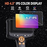Vista 2 de Daxiongmao Cámara endoscopio con luz, boroscopio HD 1080P con 8 luces ajustables, cámara de serpiente impermeable IP67, ideal para inspeccionar