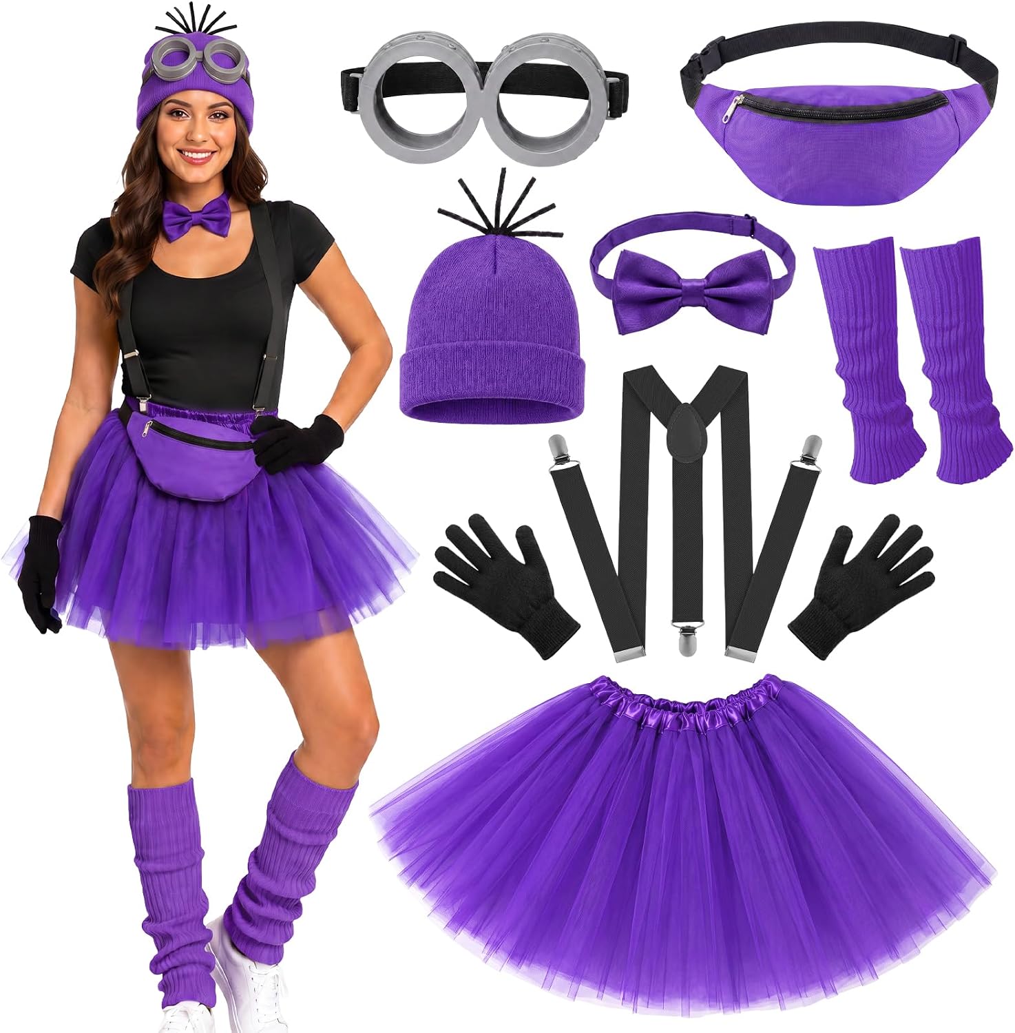 10Pcs Halloween Costume Accessories for Adult Women, Funny Cosplay Dress Up