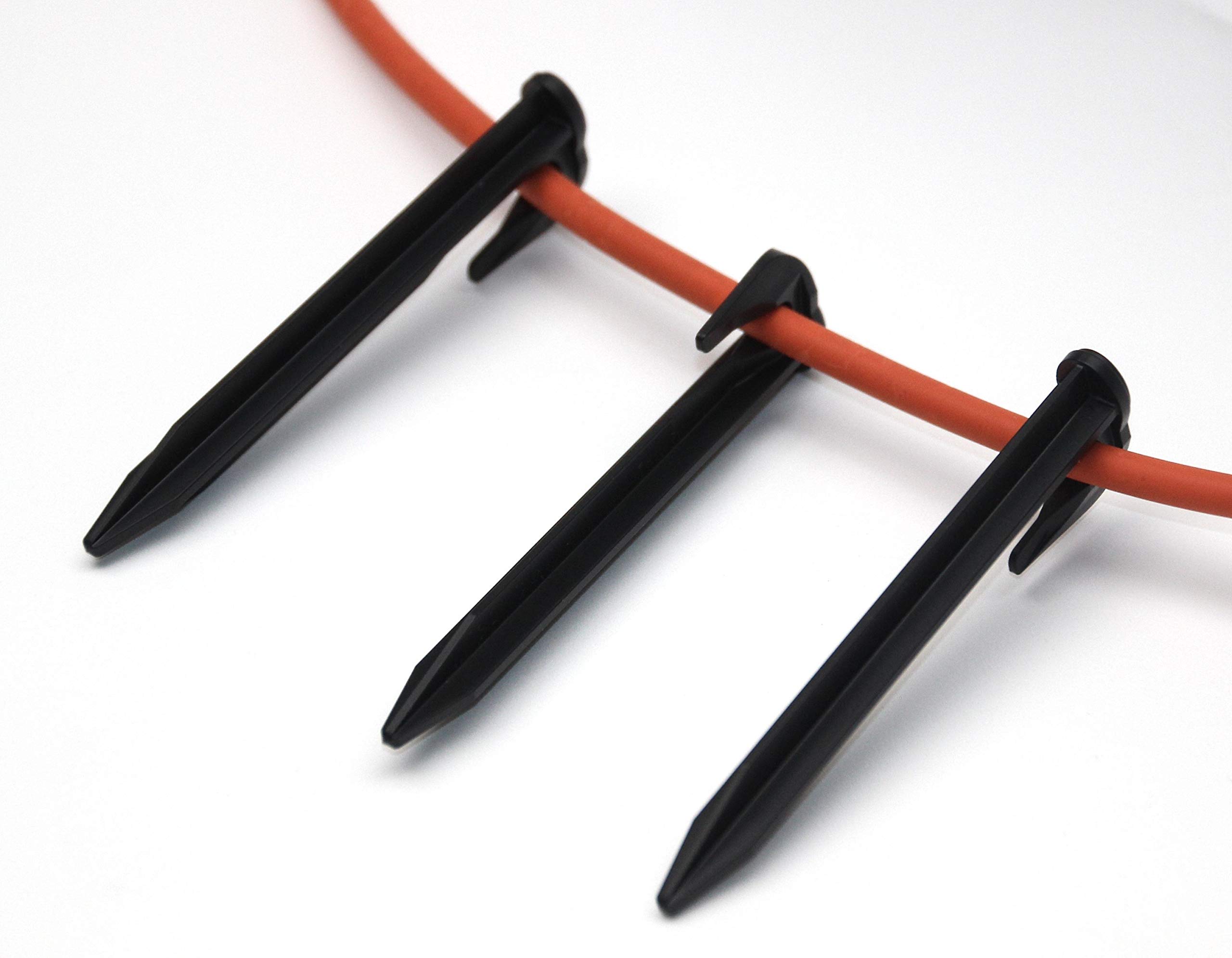 Genisys Ganchos, Clavos de hasta 5,5 mm, Cable Compatible con el Robot cortacésped Gardena, Clavijas de sujeción, Anclaje al Suelo, ABS HQ Reforzado, Pieza:2500