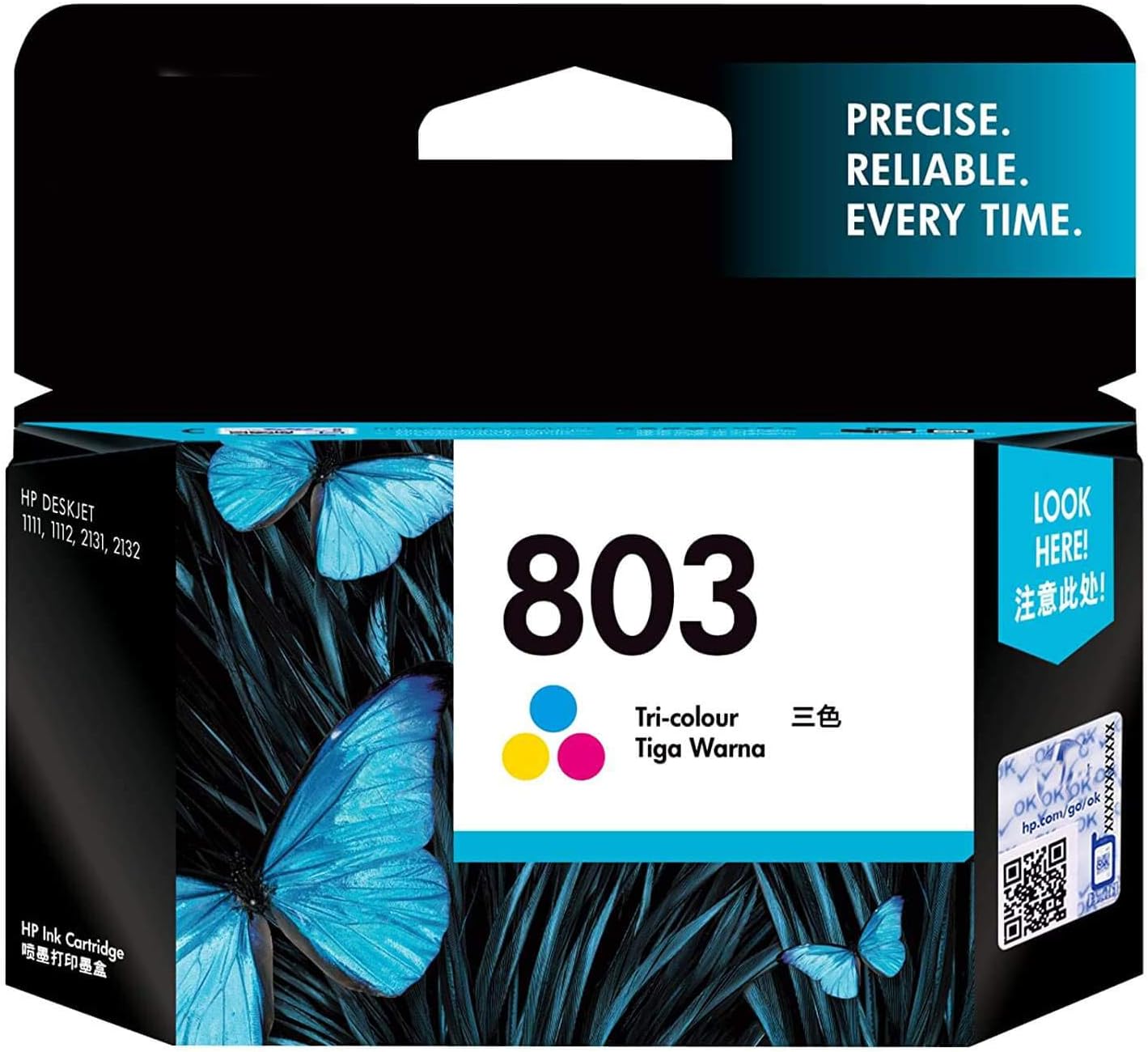 Original HP Ink Cartridge for HP 803 Tri-Color | F6V20AA