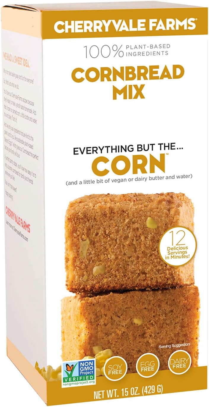 Cherryvale Farms Organic Mix, Cornbread, 15 Ounce by Cherryvale Farms Amazon.ca Grocery